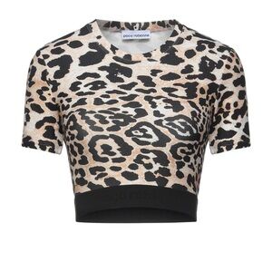 Paco Rabanne Animal Print Crop Top